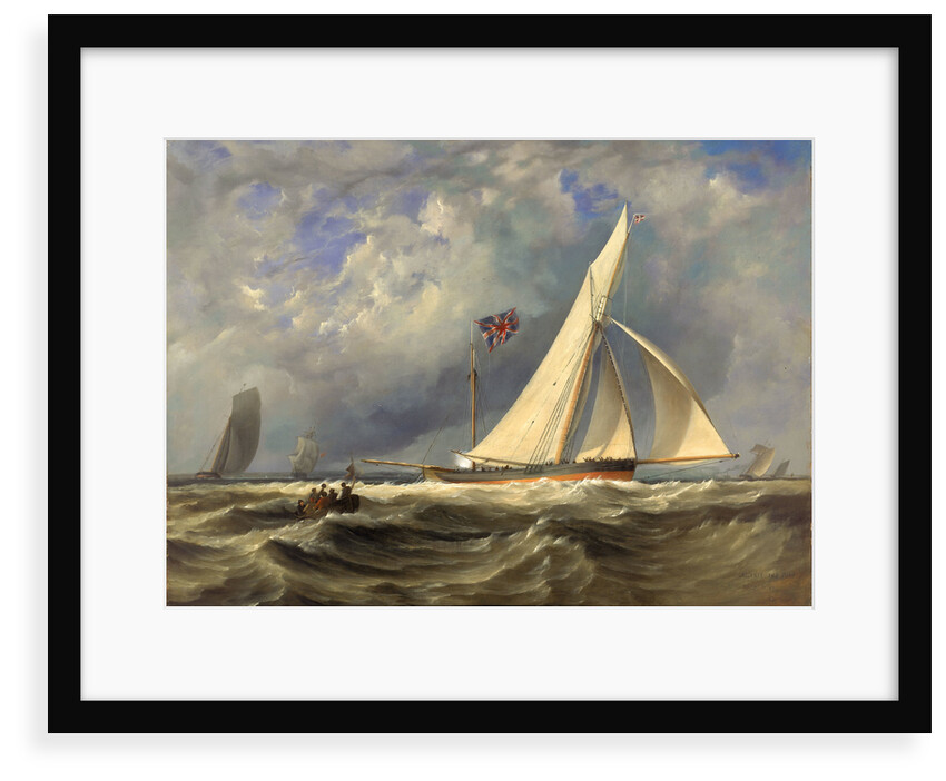 The 193 ton yacht 'Alarm' in a light swell by JM Gilbert