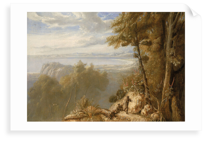 View of Cape Townshend taken from Mount Westall, March 1802 by William Westall