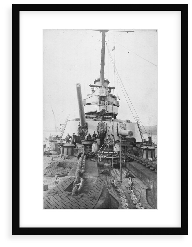 View aft from the forecastle of the Russian dreadnought battleship 'Volya' (1914), of the Imperatritsa Mariya class by unknown