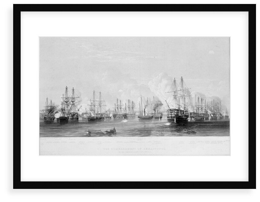 The Bombardment of Sebastopol by the combined fleets, 17th Oct 1854 by E. Walker