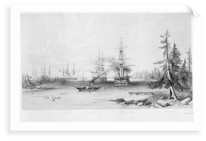The English and French Fleets in the Baltic, 1854 by Jonathan Needham