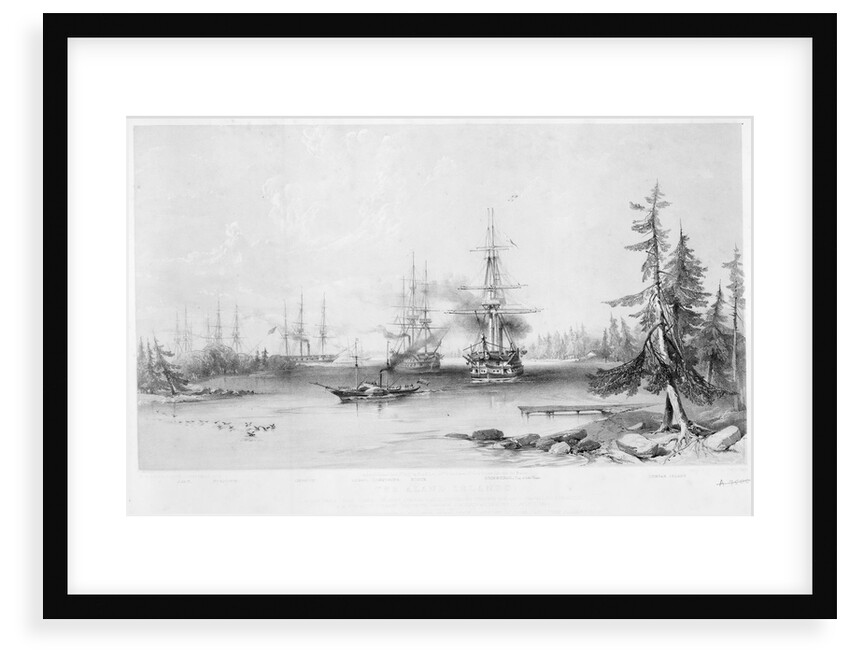 The English and French Fleets in the Baltic, 1854 by Jonathan Needham