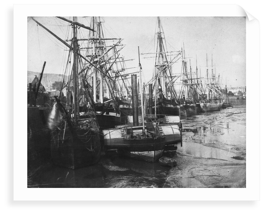 Shipping at low tide, Swansea by unknown