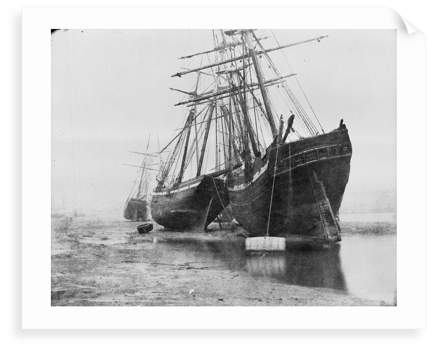 'Mary of St Ives' and unidentified vessel at mooring, Swansea by unknown