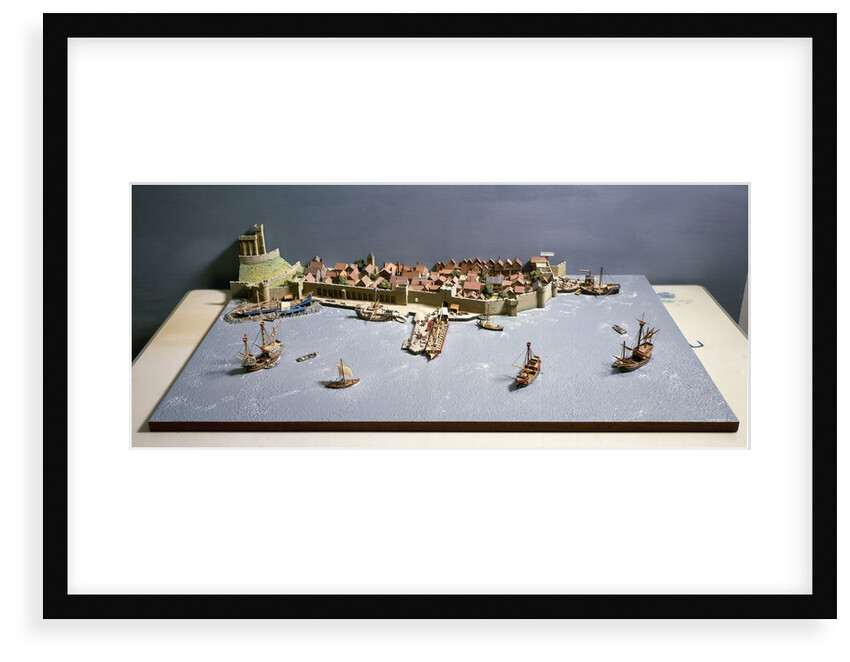Topographic model, Port of Southampton by Kenneth Britten