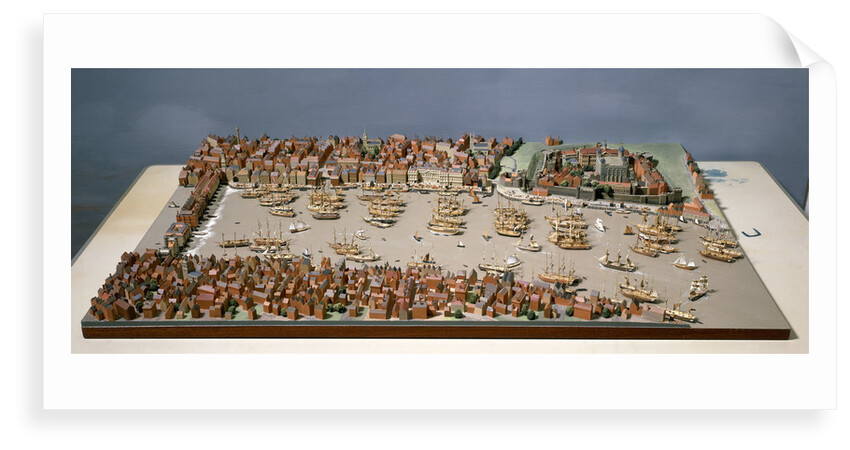 Topographic model, Port of London by Kenneth Britten