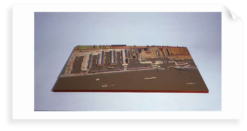 Topographic model, Liverpool Docks by Kenneth Britten