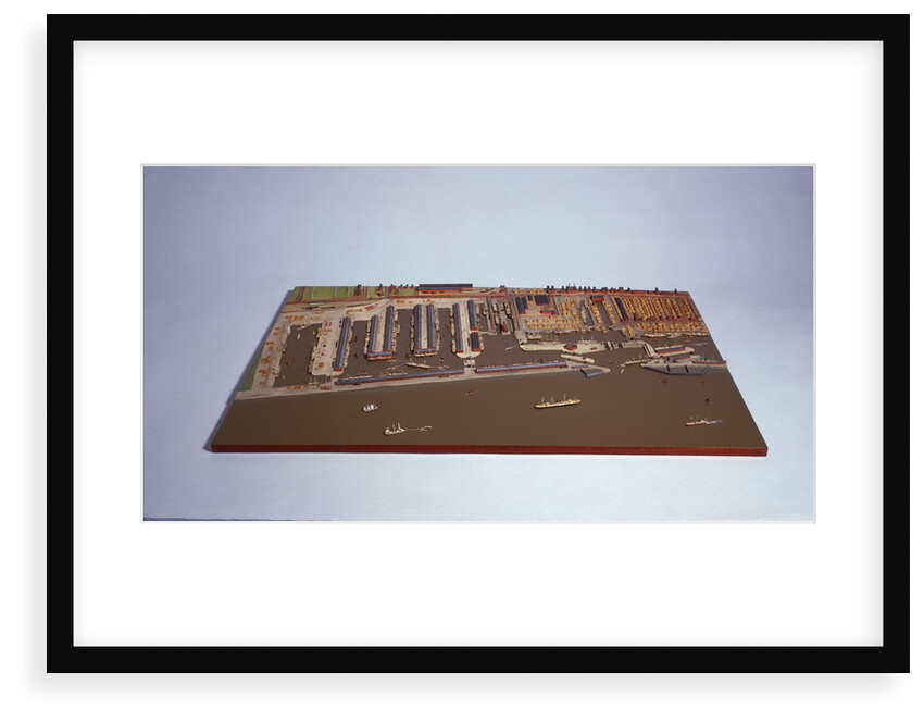 Topographic model, Liverpool Docks by Kenneth Britten