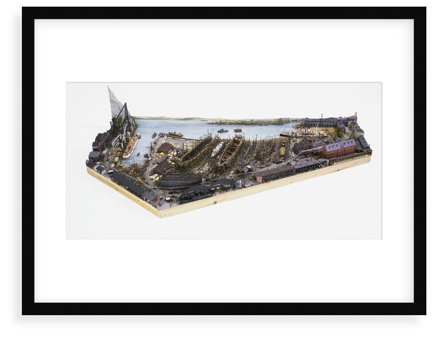 Topographic model, Denny's shipyard, Dumbarton by Michael K. Buxton