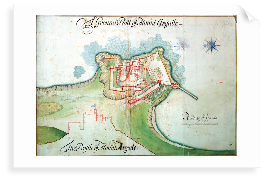 Channel Islands Survey: 'A ground platt from Mount Arguile' by Thomas Phillips