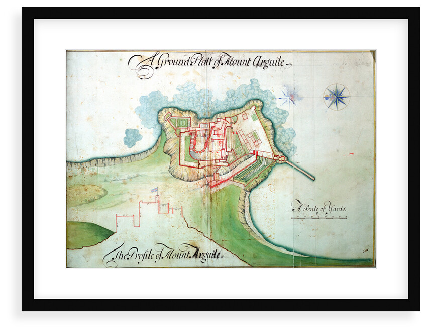 Channel Islands Survey: 'A ground platt from Mount Arguile' by Thomas Phillips