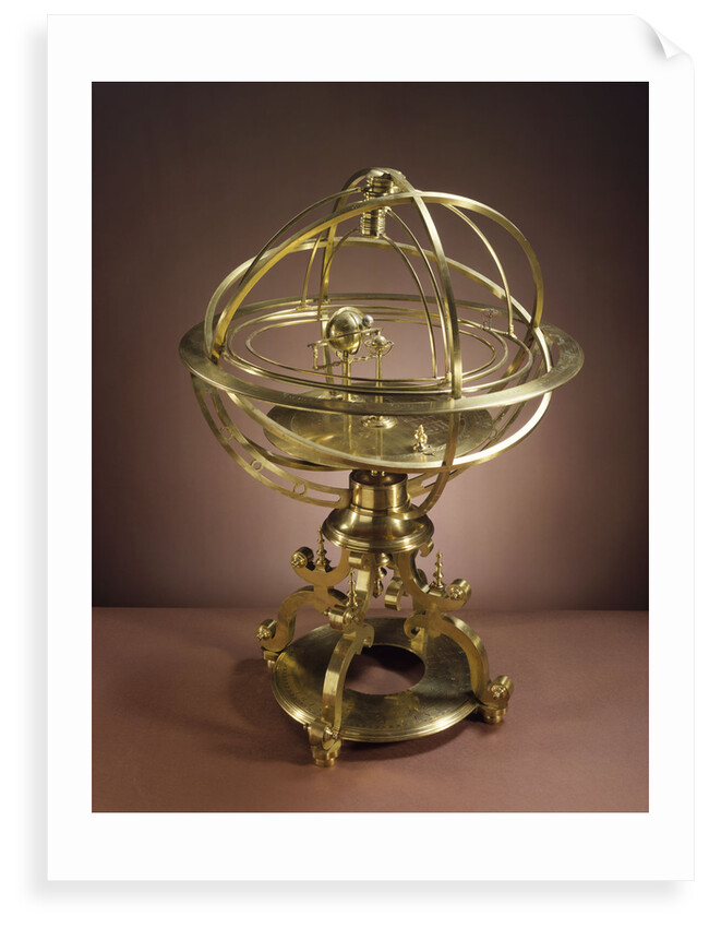 Orrery in the form of Renaissance Ptolemaic armillary sphere by Richard Glynne