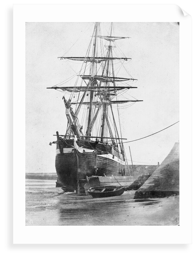 Brig and barque at low tide, Swansea by unknown