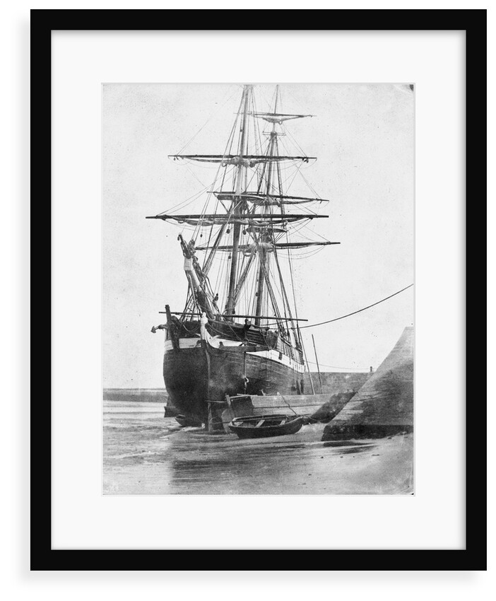 Brig and barque at low tide, Swansea by unknown