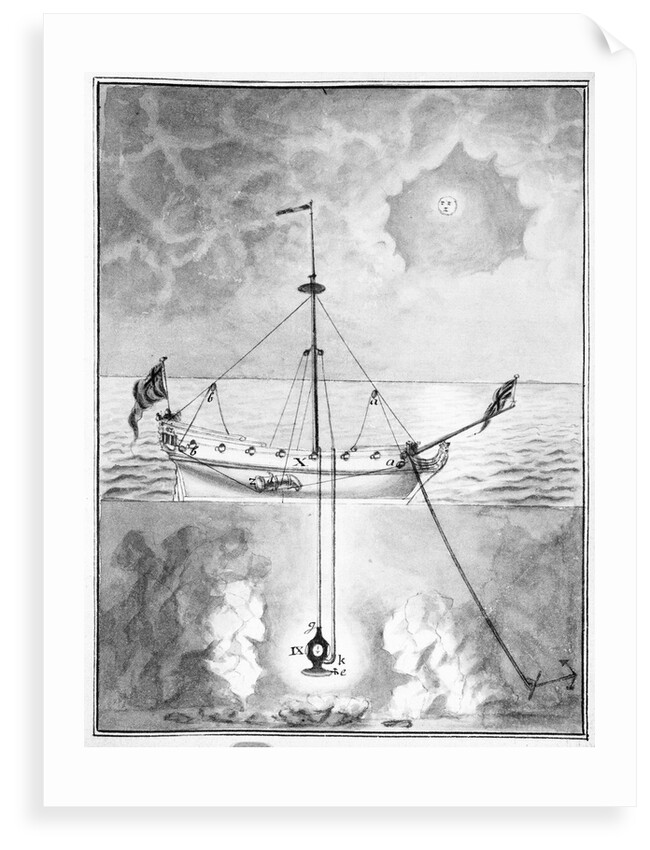 18th century diving apparatus by unknown