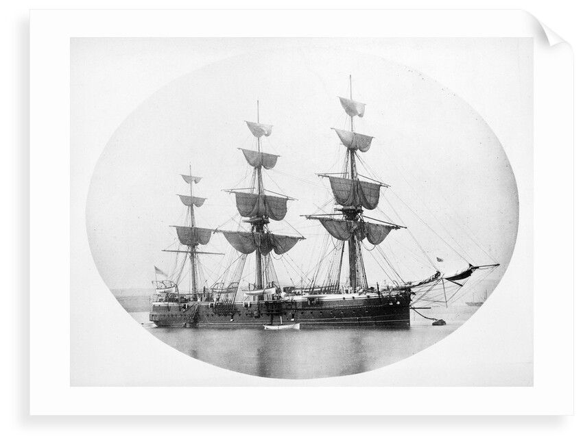HMS 'Shannon' (1875) at anchor by unknown