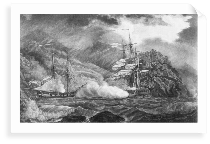 HMS 'Mermaid' at Granada, 10 October 1795 by Nicholas Pocock