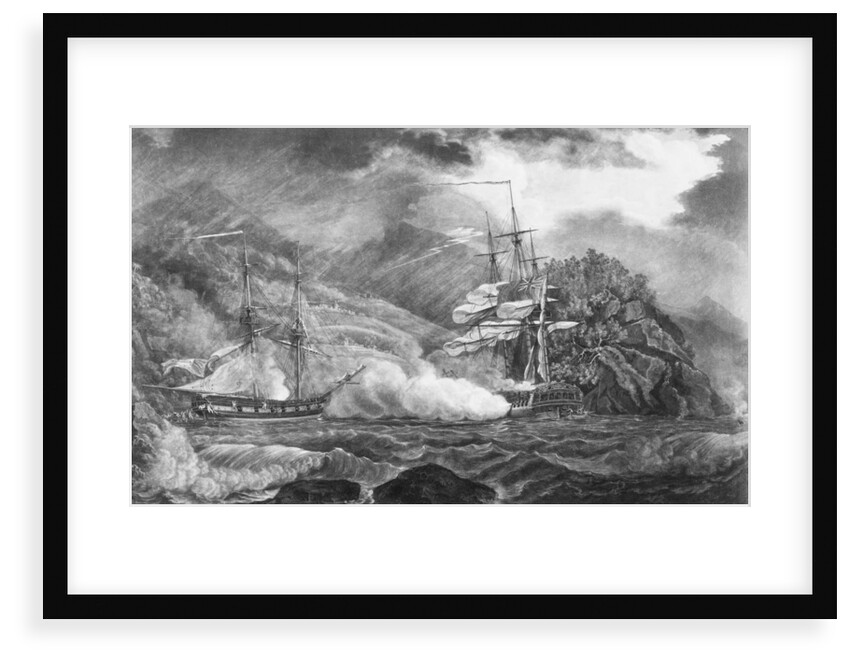 HMS 'Mermaid' at Granada, 10 October 1795 by Nicholas Pocock