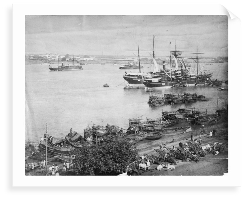 The port of Calcutta, circa 1870 by unknown