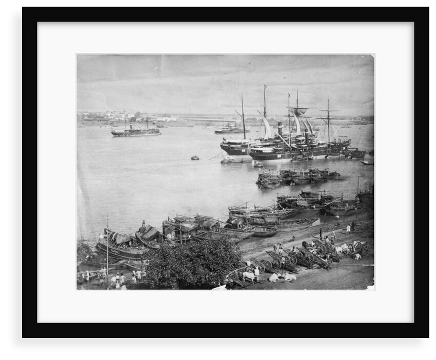The port of Calcutta, circa 1870 by unknown