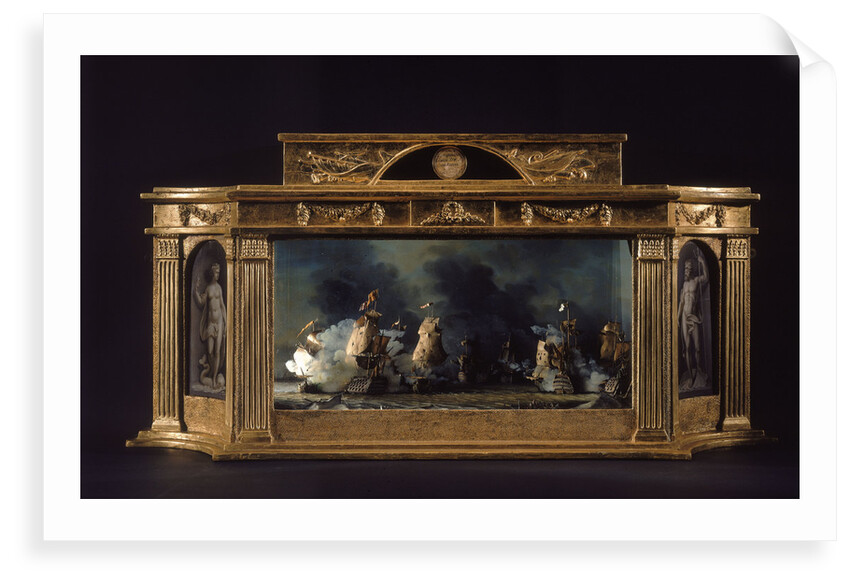 Diorama of the Battle of the Saints by unknown