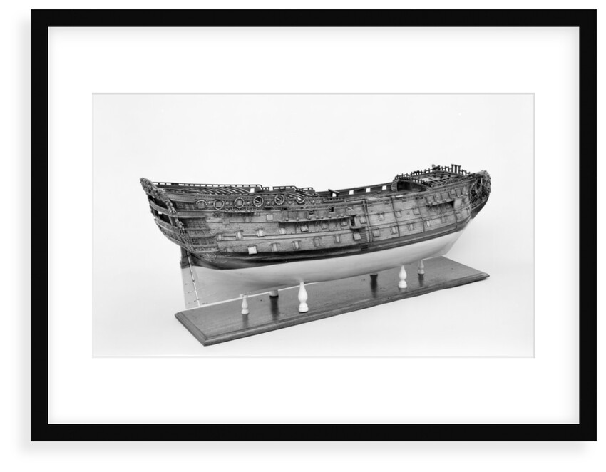 Full hull model of the 'Britannia' (1719), a 100-gun three-decker, first-rate ship of the line by Unknown