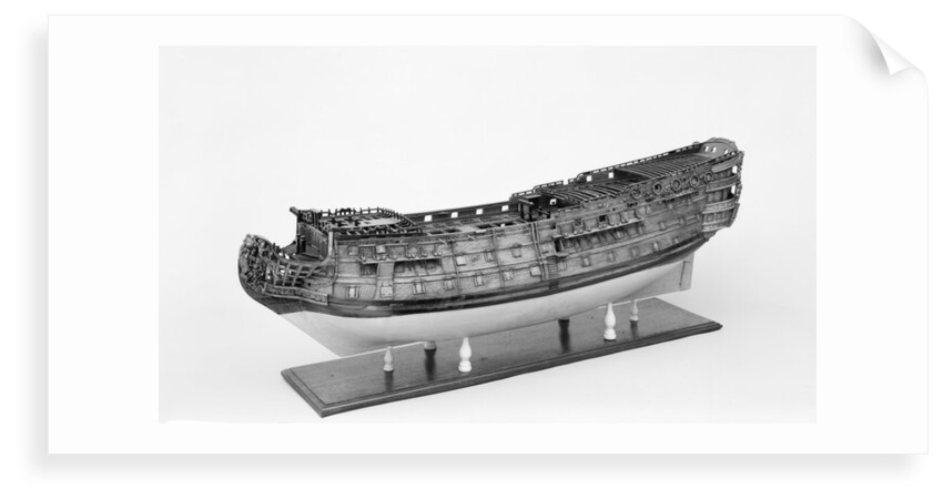 Full hull model of the 'Britannia' (1719), a 100-gun three-decker, first-rate ship of the line by unknown