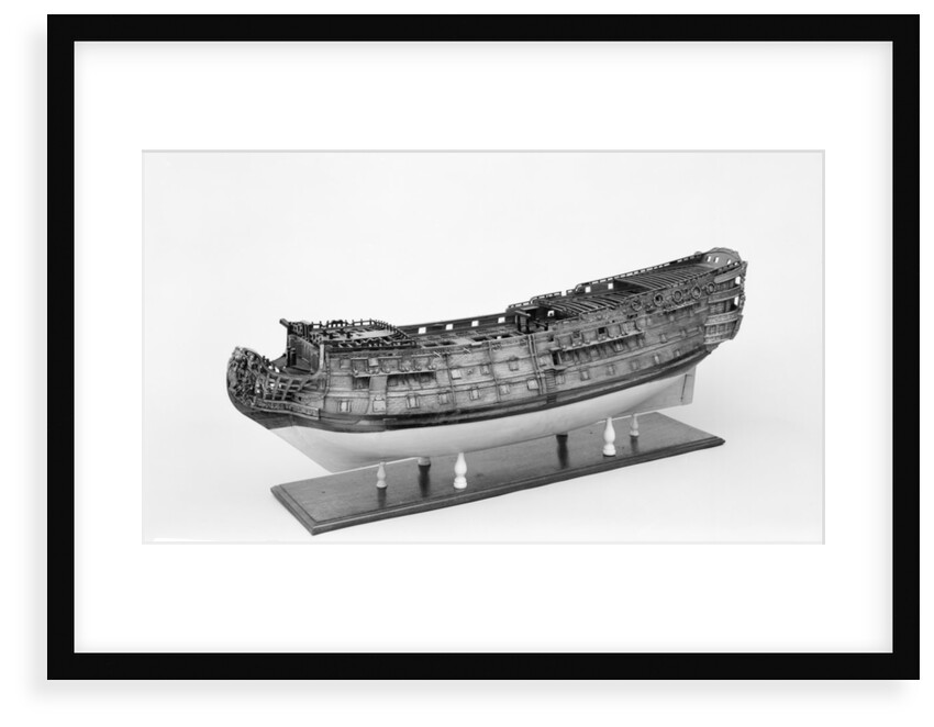 Full hull model of the 'Britannia' (1719), a 100-gun three-decker, first-rate ship of the line by unknown