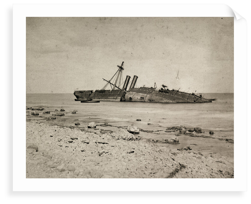 'Colombo' wrecked on Minicoy Island by unknown