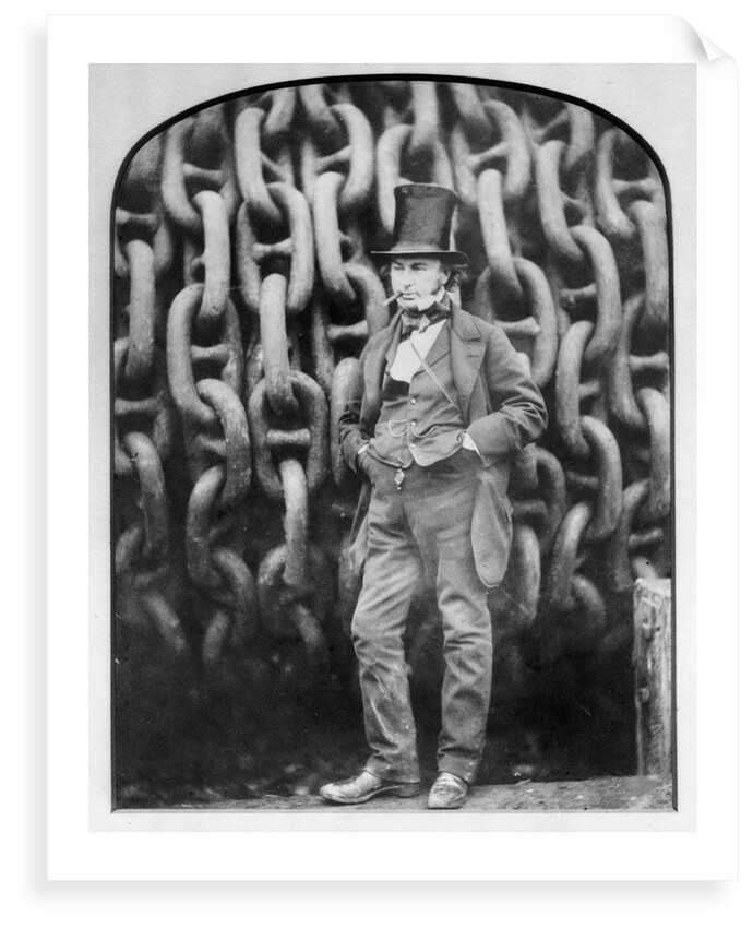Isambard Kingdom Brunel at Millwall during the building of the 'Great Eastern' by Robert Howlett
