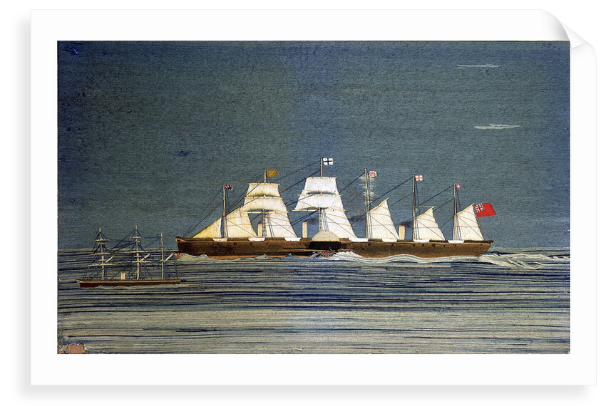 Embroidered picture of the 'Great Eastern' 1858 by James Collins