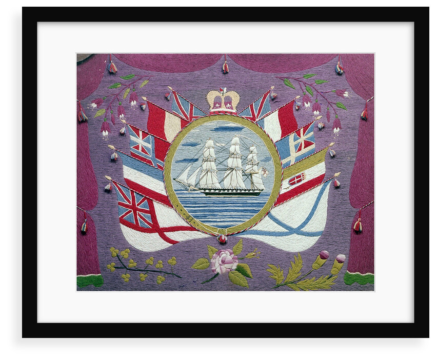 28-gun frigate circa 1850 by William Brookman