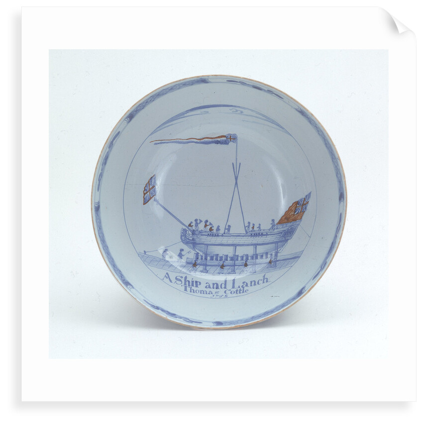 Ship bowl by unknown