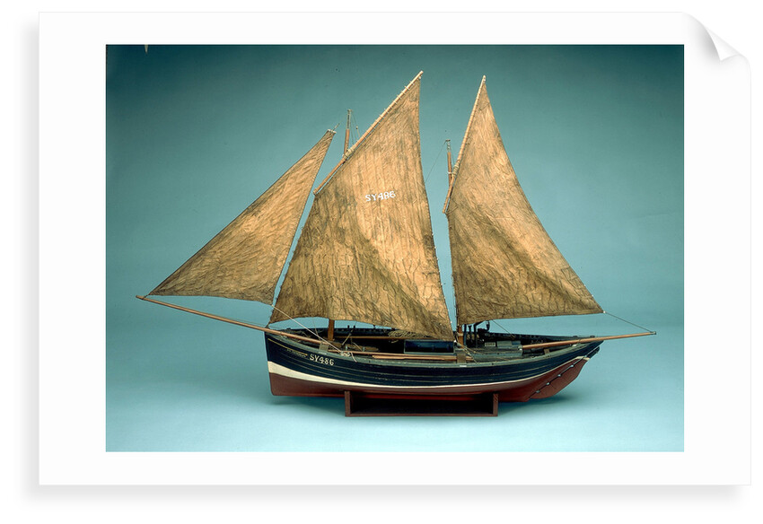 'Muirneag', port broadside by George MacLeod