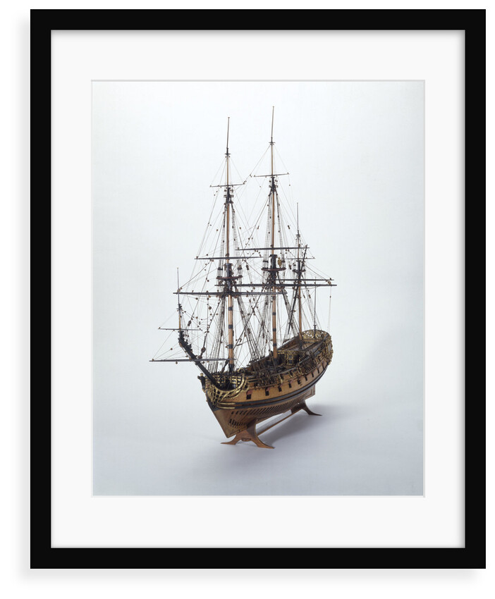 Model of a warship (1685), 40 guns by unknown