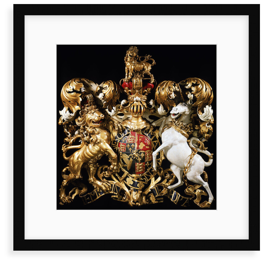 Royal coat of arms of King William III by unknown