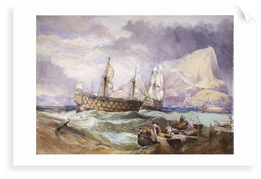 HMS 'Victory' towed into Gibraltar by Clarkson Stanfield