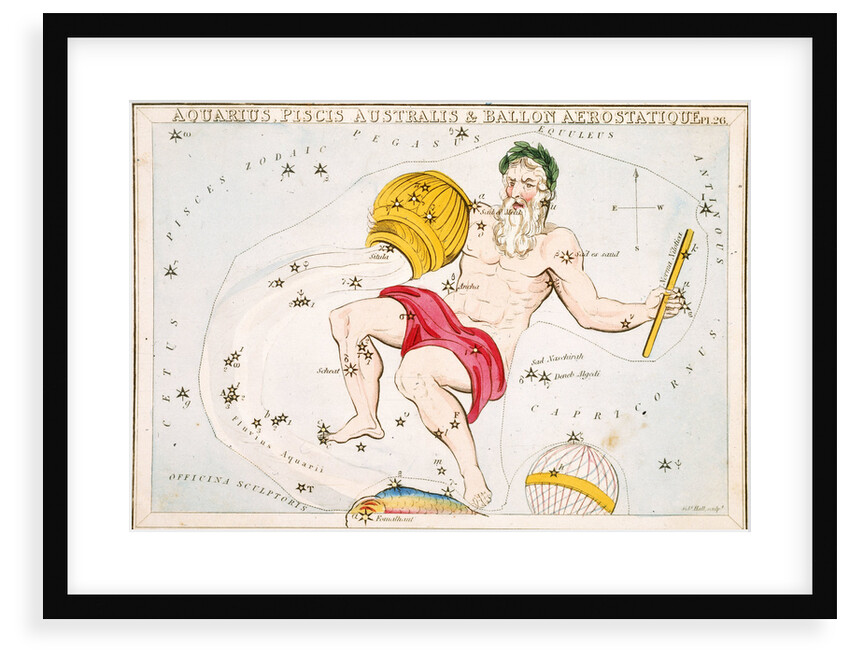Constellation card, Urania's mirror by Sidney Hall