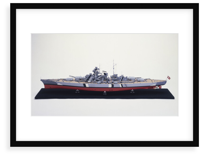 'Bismarck', port broadside view by H. G. Sitford