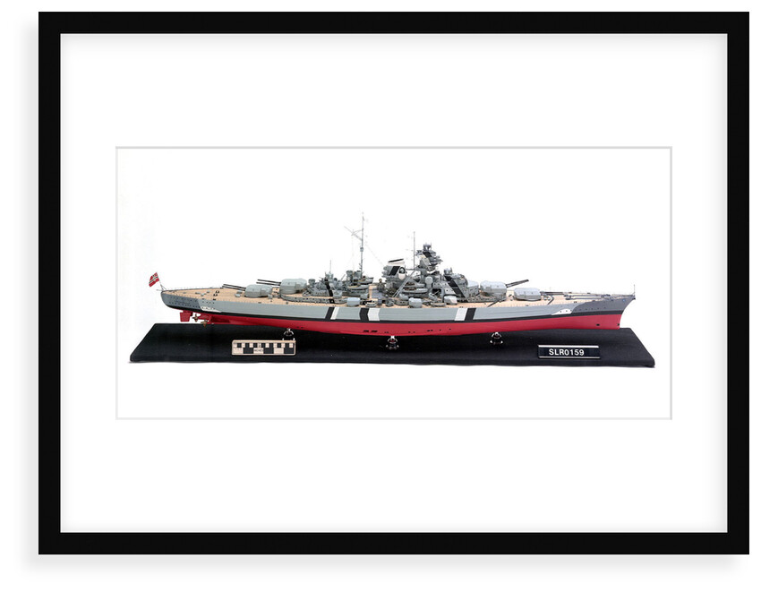 'Bismarck', starboard broadside view by H. G. Sitford