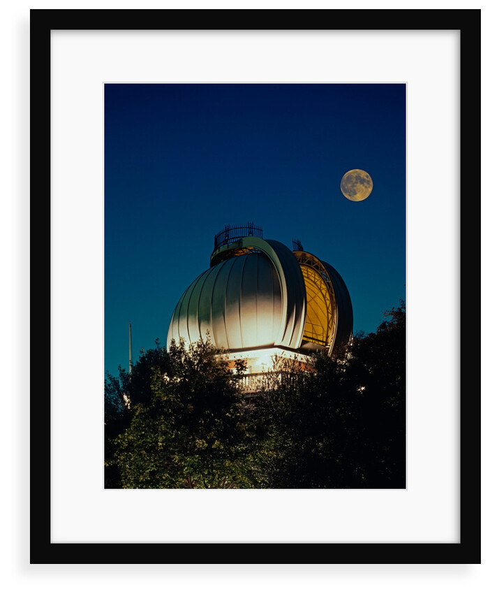 Dome of the Great Equatorial Building, Royal Observatory Greenwich, at night by National Maritime Museum