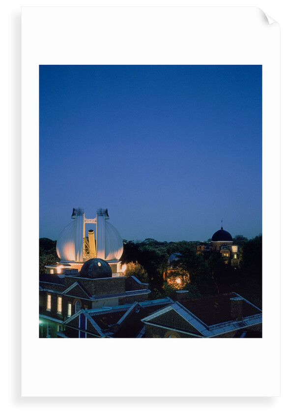 View of Royal Observatory Greenwich at night, taken from Flamsteed House by National Maritime Museum