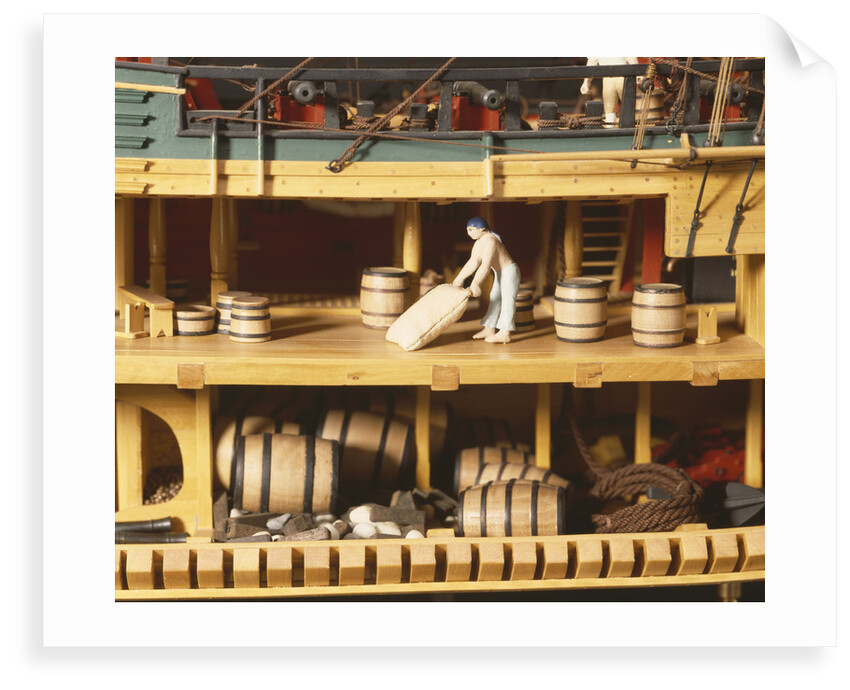 HM bark 'Endeavour', interior, upper and lower deck and hold by Robert A. Lightley