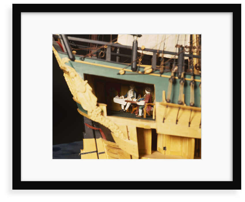 'Endeavour', interior, stern cabin by Robert A. Lightley