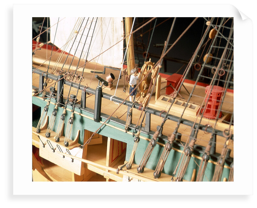 'Endeavour', deck detail, wheel by Robert A. Lightley