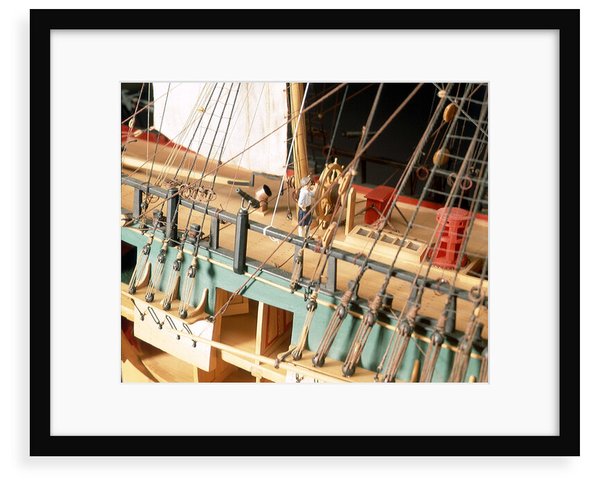 'Endeavour', deck detail, wheel by Robert A. Lightley