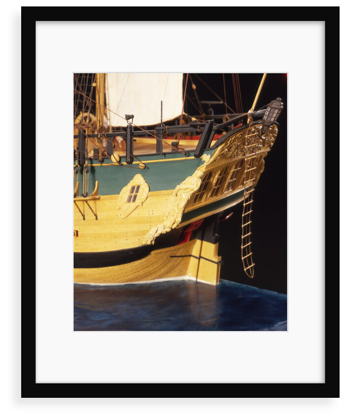 'Endeavour', detail, stern by Robert A. Lightley