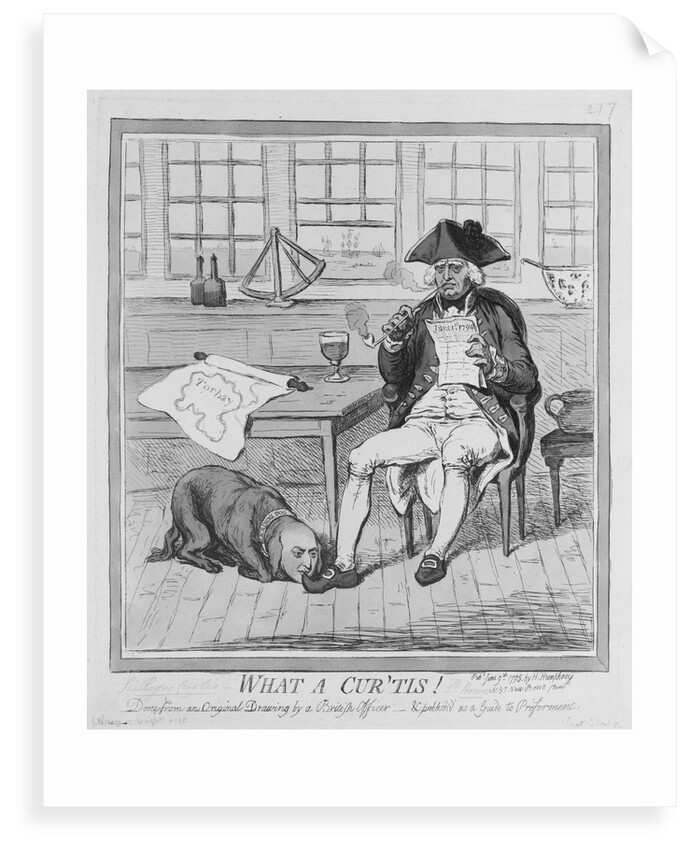 What a Cur'tis! - Sir Roger Curtis - Ld Howe by H. Humphrey