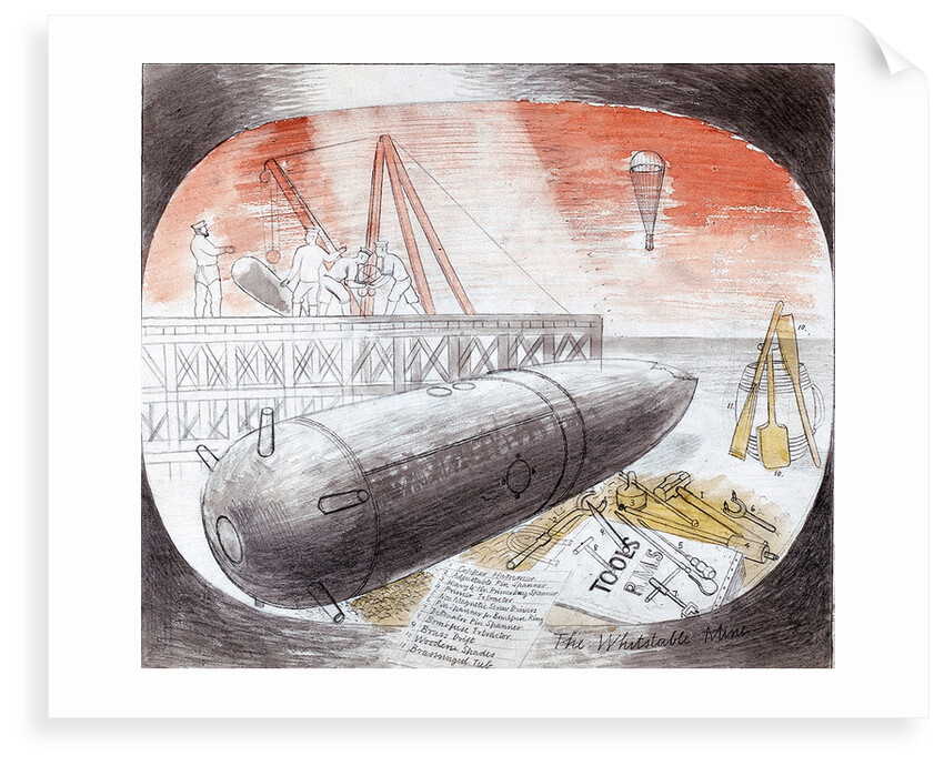 Submarine Series: The Whitstable Mine by Eric Ravilious
