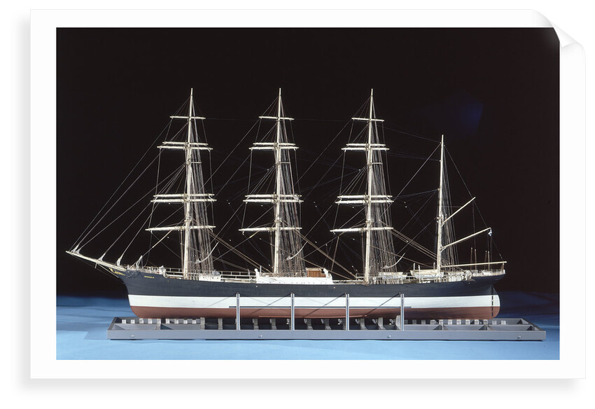 Model of four-masted barque 'Moshulu' (1904) by Donald Bradley